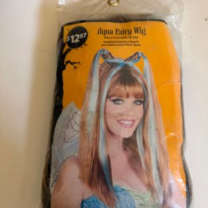Blue and Brunette Aqua Fairy Wig