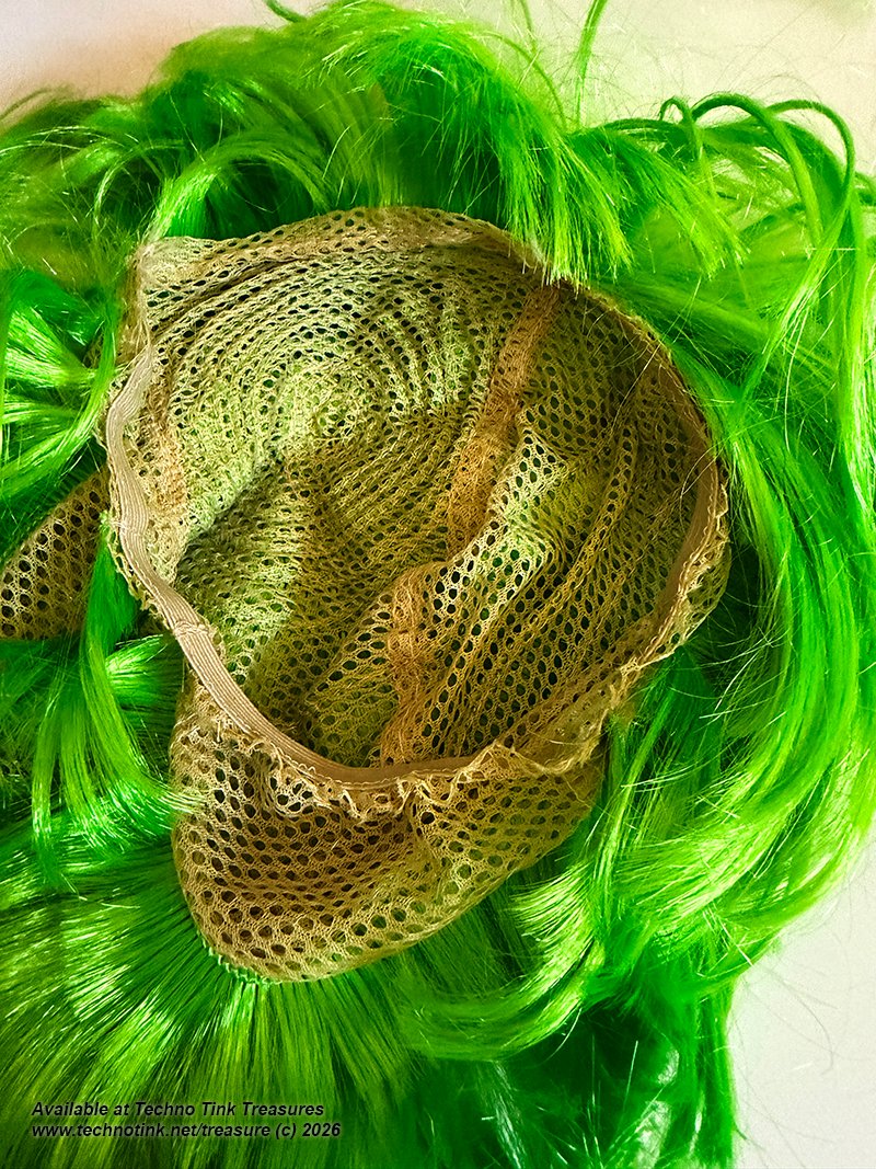 Bright Green Luxury Curly Wig - Image 6