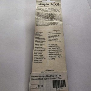 Fun World Vampire Blood 1 fl oz tube - Image 11