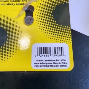 Plastic Car Window Sign - Zombie Mom on Board - Image 6