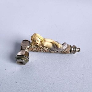 Clay/Resin sculpted Mermaid Pipe - Used - Image 2