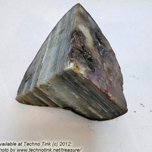 Banded striped Agate Cut Agate Bookend 4.5 x 3 x 2 - Image 9