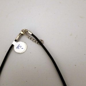Large Double sided Tree of Life Pendant on braided black leather necklace with clasp - Image 10