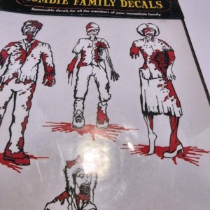 Zombie Family Decals - Family - Mom, dad, Son, daughter, Cat, Dog - Image 3