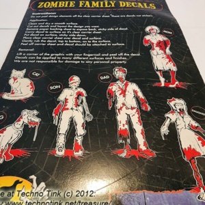 Zombie Family Decals - Family - Mom, dad, Son, daughter, Cat, Dog - Image 6