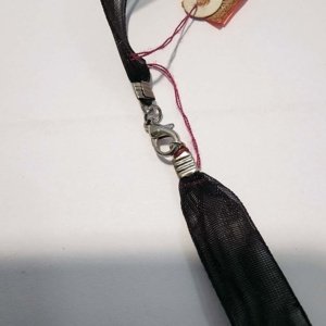 Bronze colored Leaf Pendant on Black Ribbon Choker - Image 11