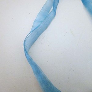 Blue Ribbon Choker with Rosicrucian Cross and Cross Balls - Image 11