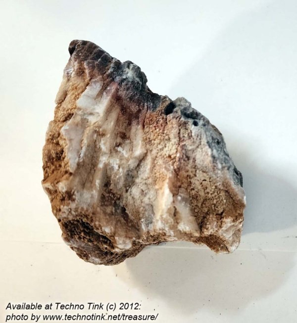 Small chunk of Gypsum with micro crystals growing on it 4" x 3" x 3" - Image 9