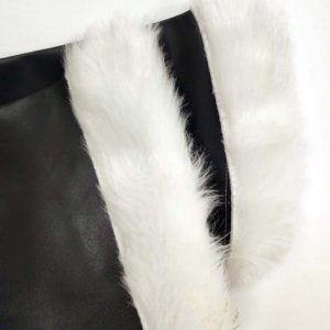 Pair of Black Santa Boot Covers - Image 3