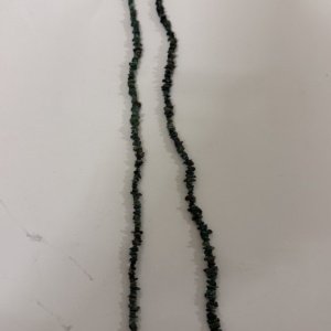 Green Teal Mottled Stone Chip Strand 34" Endless Necklace or Beading Supply