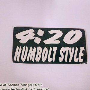 4:20 HUMBOLT STYLE Bumper Sticker - Image 2