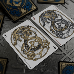 Valhalla Viking Emerald or Sapphire (Standard) Playing Cards - Image 15