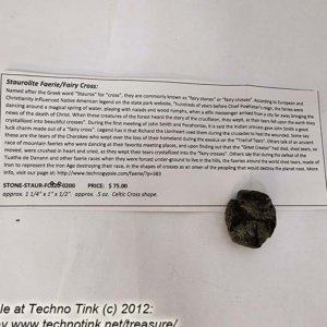 Staurolite Celtic cross - large approximately1.25x1x.5 inches (FC020) - Image 2