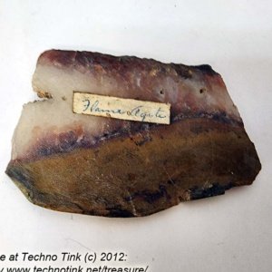Flame Agate Slab, cut and polished approx 3.25x2x.10 inches - Image 5