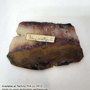 Flame Agate Slab, cut and polished approx 3.25x2x.10 inches - Image 6