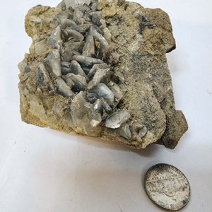 Medium Dragon Scales Calcite Crystals on matrix 4x3x3" - Image 2