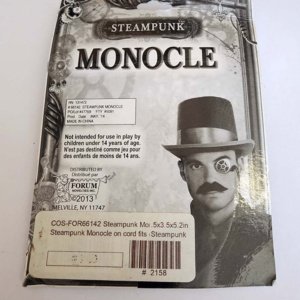 Steampunk Monocle with Chain Victorian Fiction-Costume Jewelry - Image 5