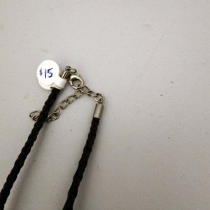 Large Double sided Tree of Life Pendant on braided brown leather necklace with clasp - Image 14