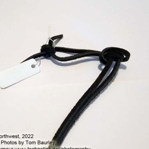 Pewter Angel Fairy Pendant on Black Leather cord necklace - Image 11