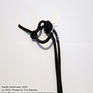 Pewter dancing faerie Pendant on Black Leather cord necklace - Image 5