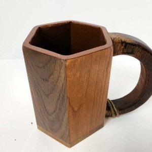 Tri Canis Nox Wooden Tankard - Oberon's Tavern Ashland Oregon - Image 4