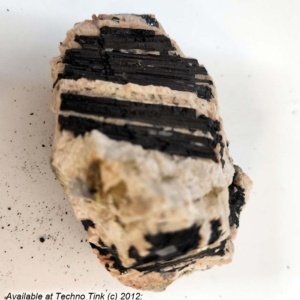 Black Tourmaline Crystals, Medium in feldspar and quartz base #0054 -- 4" x 3" x 3" - Image 8