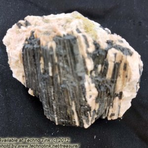 Black Tourmaline Crystals, Medium in feldspar and quartz base #0054 -- 4" x 3" x 3" - Image 10