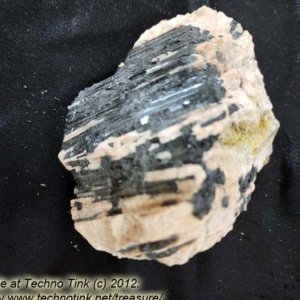 Black Tourmaline Crystals, Medium in feldspar and quartz base #0054 -- 4" x 3" x 3" - Image 11