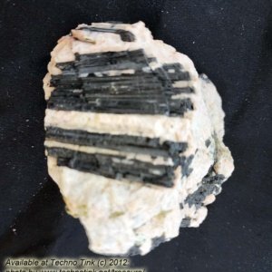 Black Tourmaline Crystals, Medium in feldspar and quartz base #0054 -- 4" x 3" x 3" - Image 12