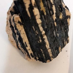 Black Tourmaline Crystals, Medium in feldspar and quartz base #0058 -- 3.5" x 3" x 3" - Image 2