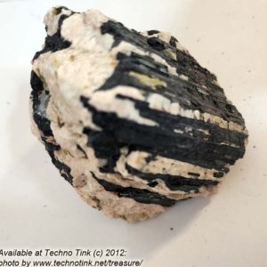 Black Tourmaline Crystals, Medium in feldspar and quartz base #0058 -- 3.5" x 3" x 3" - Image 5