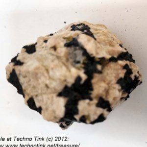 Black Tourmaline Crystals, Medium in feldspar and quartz base #0058 -- 3.5" x 3" x 3" - Image 6