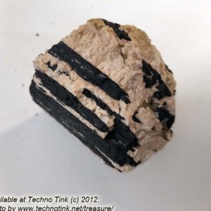 Black Tourmaline Crystals, Medium in feldspar and quartz base #0058 -- 3.5" x 3" x 3" - Image 7