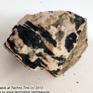 Black Tourmaline Crystals, Medium in feldspar and quartz base #0058 -- 3.5" x 3" x 3" - Image 8