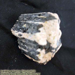 Black Tourmaline Crystals, Medium in feldspar and quartz base #0058 -- 3.5" x 3" x 3" - Image 10