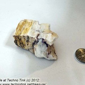 Small piece of White Opal chunk 2.5x1.5x1 - Image 3