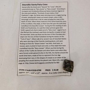 Staurolite Celtic cross (FC018) - small approximately .75x.75x.5 - Image 3