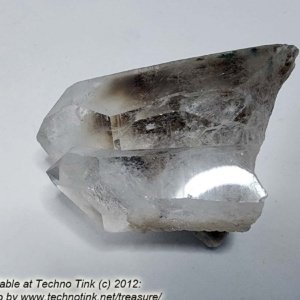 Quartz Crystal LG027 - Large Double Point Cluster  approx 2.5x1.5x1 - Image 5