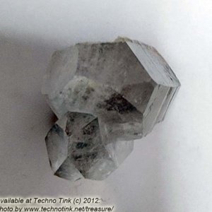 Quartz Crystal LG027 - Large Double Point Cluster  approx 2.5x1.5x1 - Image 11