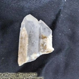 Quartz Crystal LG027 - Large Double Point Cluster  approx 2.5x1.5x1 - Image 17