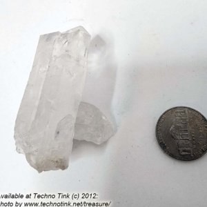 Quartz Crystal LG029 - Large Double Point Cluster  2.75x2x1.5 - Image 3