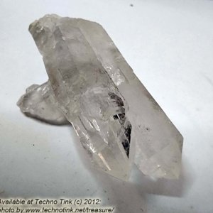 Quartz Crystal LG029 - Large Double Point Cluster  2.75x2x1.5 - Image 5