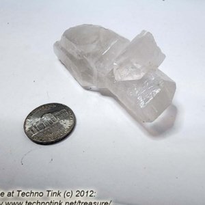 Quartz Crystal LG030 - Large Double Point Cluster  3x1.5x1 - Image 3