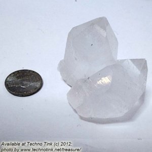 Quartz Crystal LG031 - Large Double Point Cluster 2x2x2 - Image 3