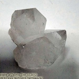 Quartz Crystal LG031 - Large Double Point Cluster 2x2x2 - Image 4