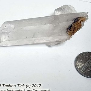 Quartz Crystal LG033 - Small-Medium Double Point Cluster 3x1.5x.75 - Image 3