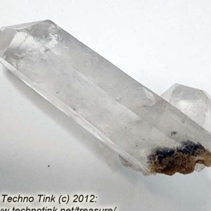 Quartz Crystal LG033 - Small-Medium Double Point Cluster 3x1.5x.75 - Image 6