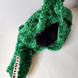 Green Alligator Chrisha Playful Plush Alligator Hat - Image 10