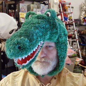 Green Alligator Chrisha Playful Plush Alligator Hat - Image 17