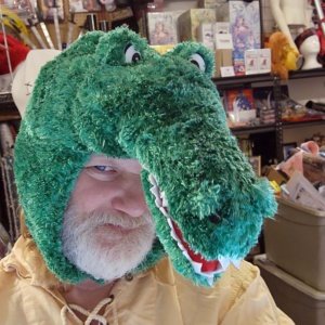 Green Alligator Chrisha Playful Plush Alligator Hat - Image 19